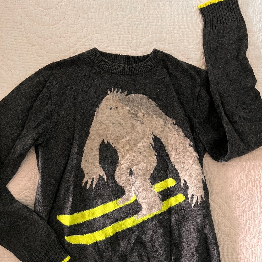 Gap Kids Knit Abominable Snowman Sweater Boys — Age 12 (XL Boys)